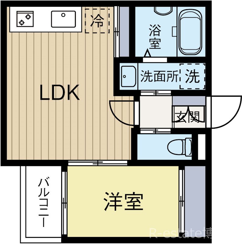 SMILEAX博多駅南 203号室 間取り
