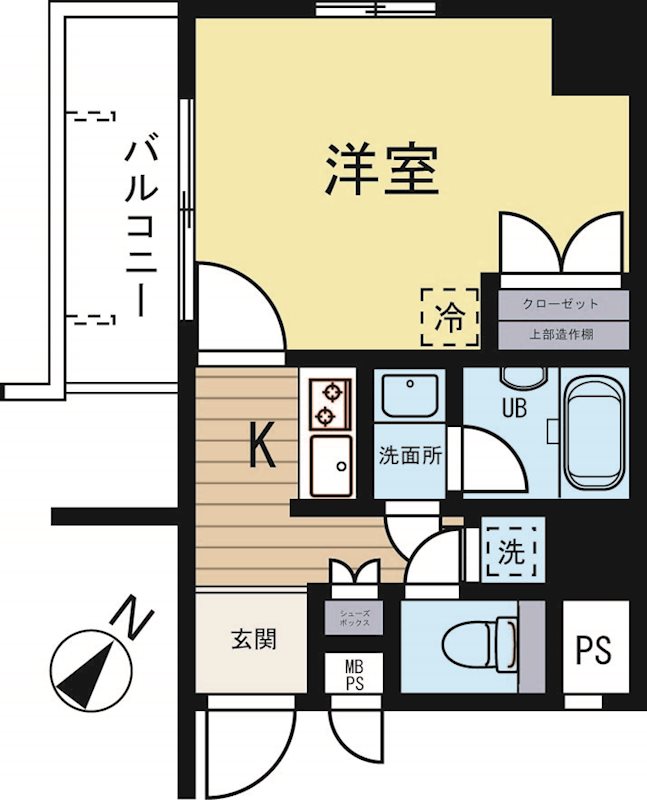 エンクレスト白金 704号室 間取り