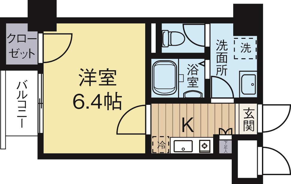 サクセス白金 402号室 間取り