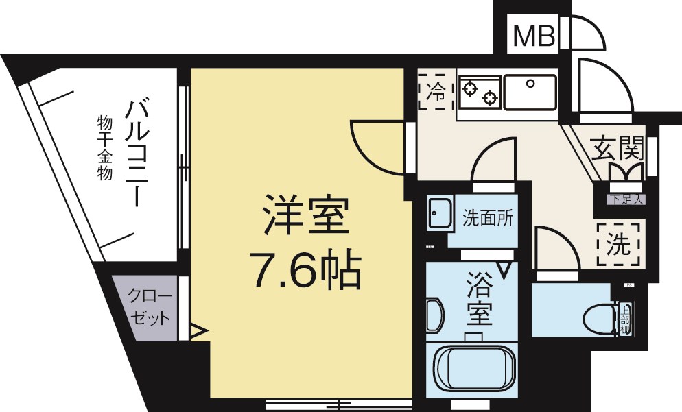 ラフォーレ赤坂アネックス 604号室 間取り