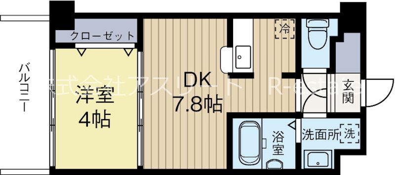 TAISHOKANLaBalconata 403号室 間取り