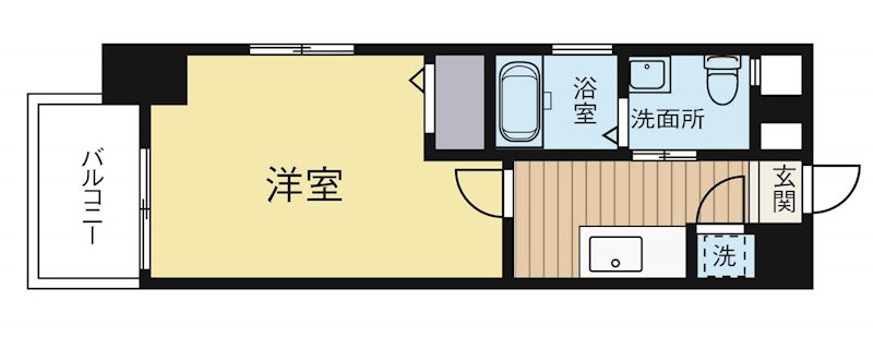 ローズモントフレア天神南 301号室 間取り