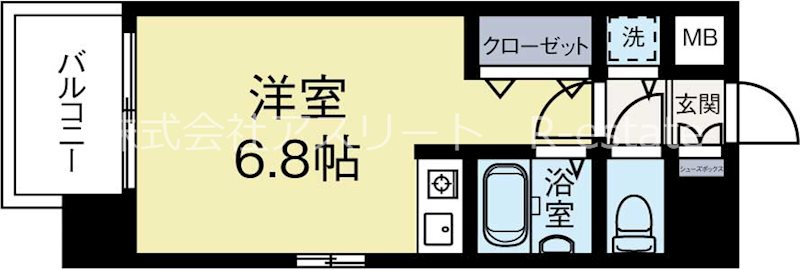 アルテハイム博多 603号室 間取り