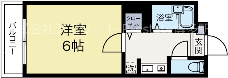 AEC天神東アネックス 804号室 間取り
