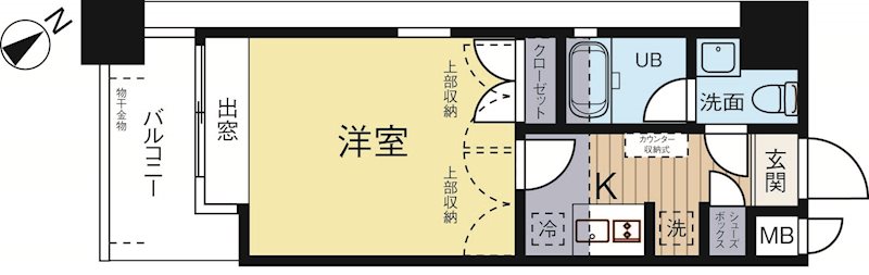 ダイナコートブロッサム天神南 間取り図