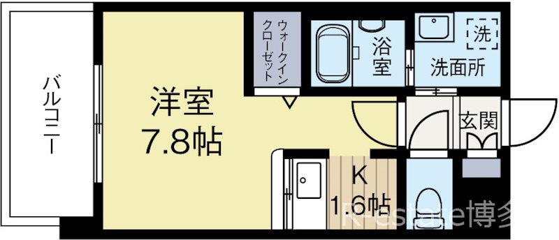 エンクレストベイ天神EAST 間取り図