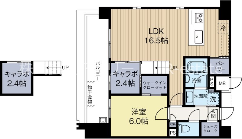 CIDNAL THE PLACE 1208号室 間取り