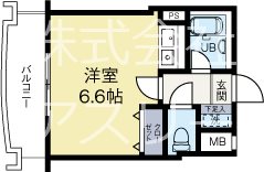 アバンス薬院 805号室 間取り