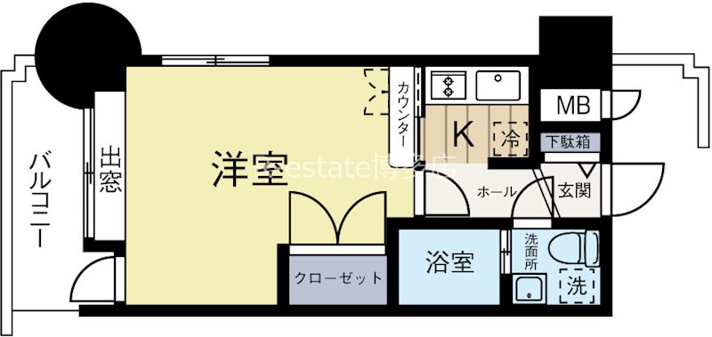 エステートモア別府 301号室 間取り