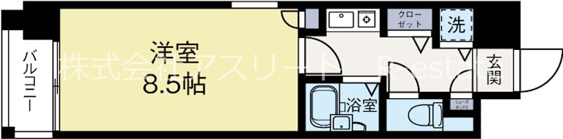 アネックスカサハラ天神南 203号室 間取り