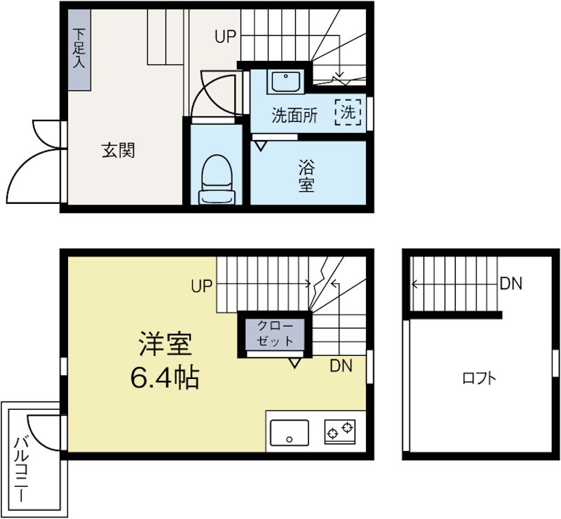 Mi Casita薬院 間取り図