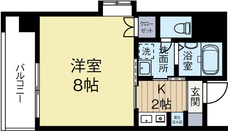 エミリエ大濠 201号室 間取り