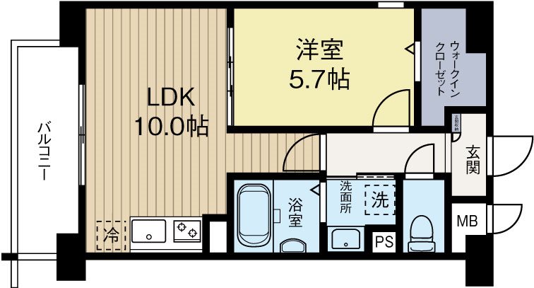 サクラート駅南 502号室 間取り