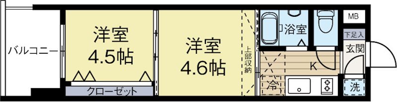 No48 PROJECT2100博多 1216号室 間取り
