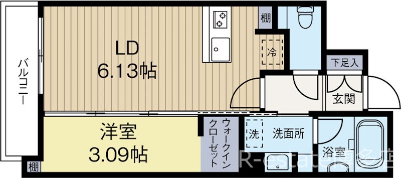 C　CHARMANT　HAKATA 902号室 間取り
