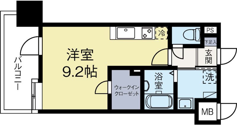 アソシアグロッツォ天神ザガーデン 602号室 間取り