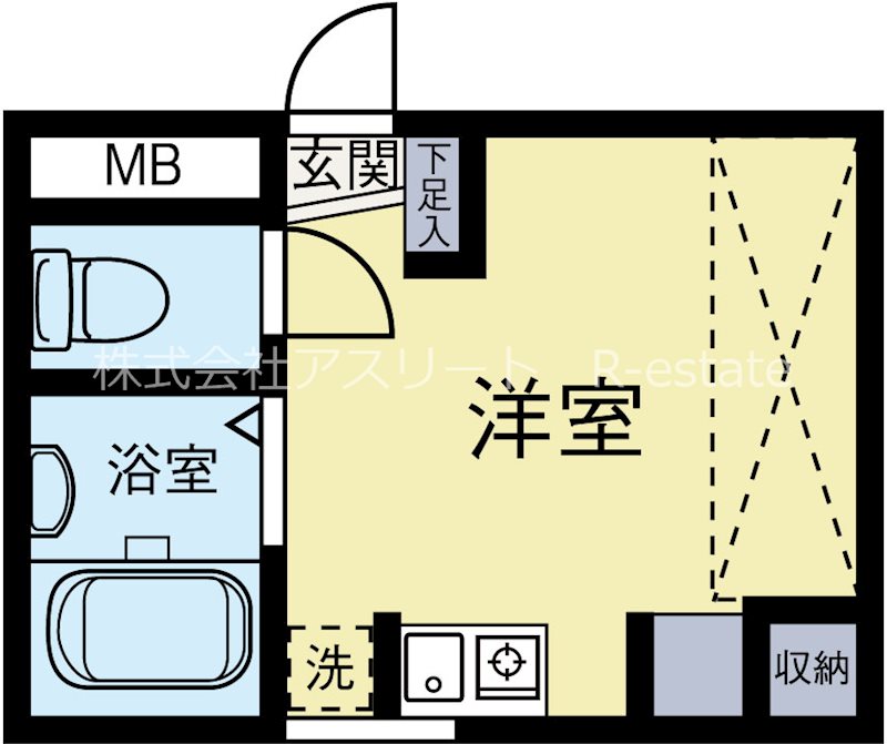 グローリーハイツ吉塚 間取り図