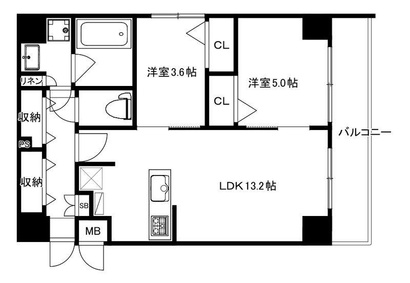 モダンパラッツォ箱崎grace 間取り図