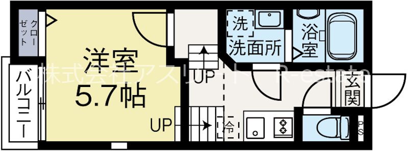 クレオ博多南壱番館 101号室 間取り