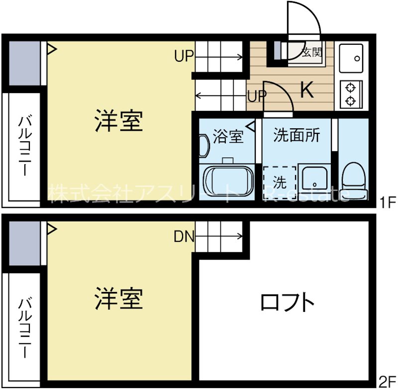 コンフォートハウス博多 間取り図