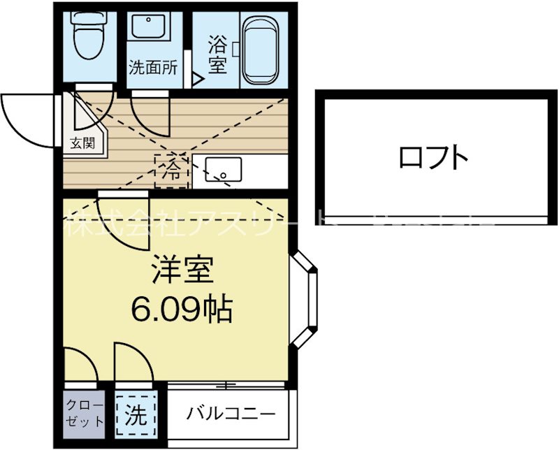 ロザリオカーサ2 202号室 間取り