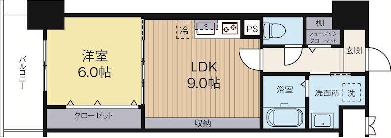 レガリア吉塚 803号室 間取り