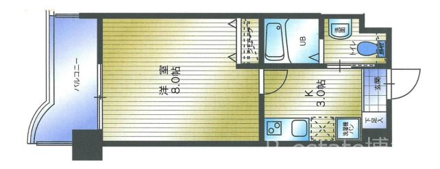 ローズモントフレア薬院 603号室 間取り