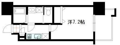 グランエターナ福岡警固 1404号室 間取り