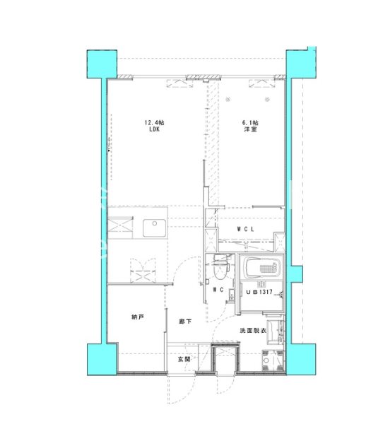 （仮）PROSPECT HAKATA 204号室 間取り