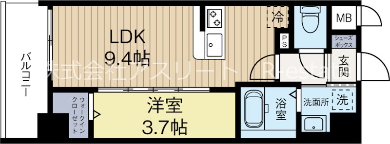 リューデサンテ 303号室 間取り