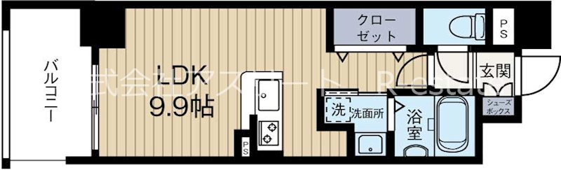 ミースカセッタ博多 901号室 間取り