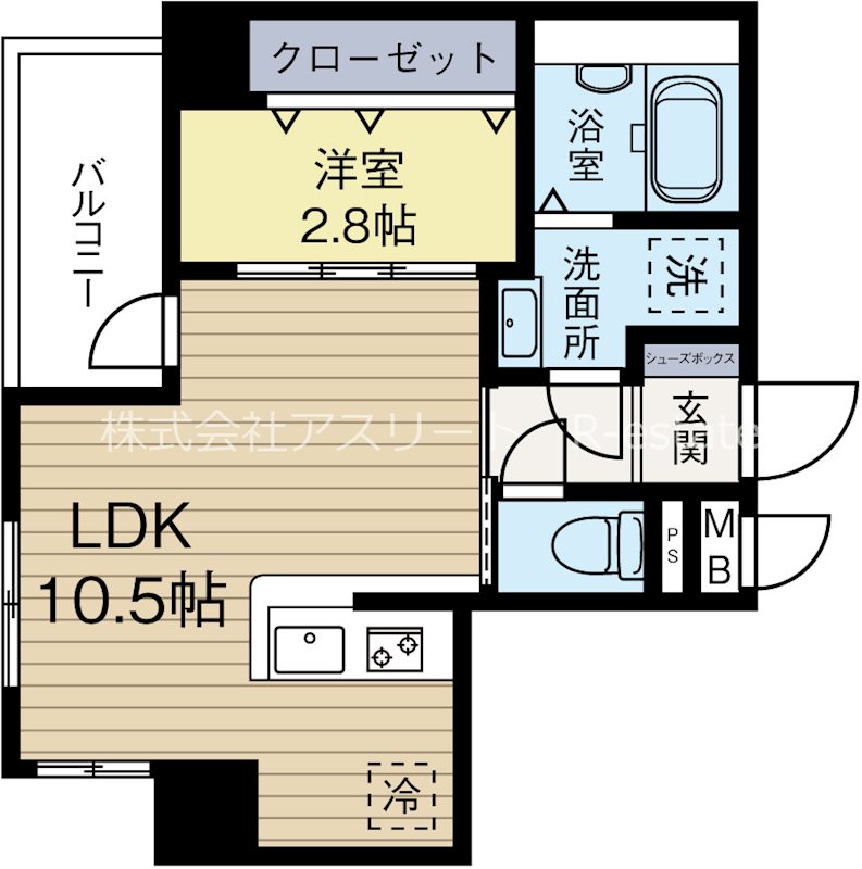 リューデサンテ 905号室 間取り