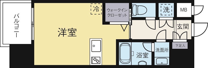 プライムアーバン薬院南 302号室 間取り