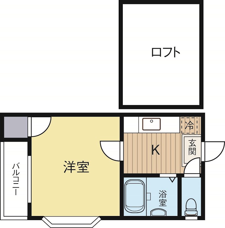 カーサクラーラ吉塚 103号室 間取り