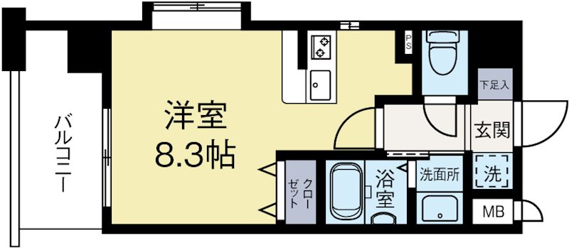 ブランオールA館 606号室 間取り