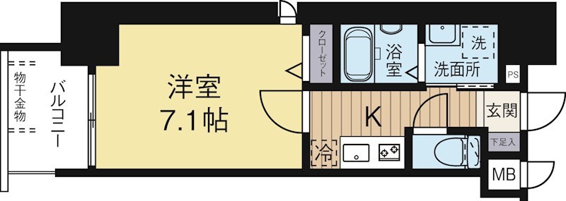 サヴォイリトリートハウス 1005号室 間取り