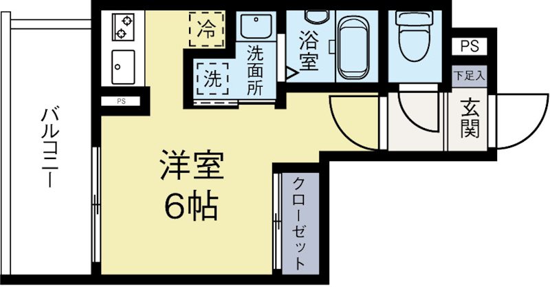 MODERNPALAZZO大濠スクエア 406号室 間取り