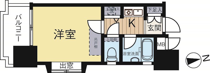 ダイナコート西公園トレンドゥ 1003号室 間取り