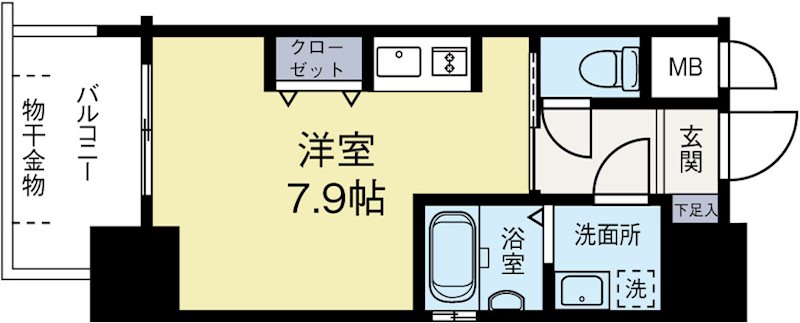 アルファシオリエンソ 1107号室 間取り