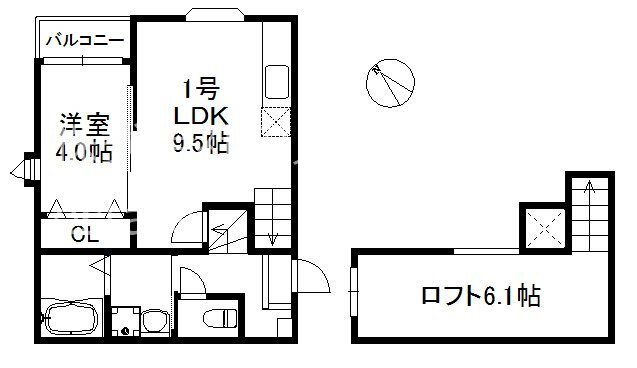 アイディールモア博多 201号室 間取り