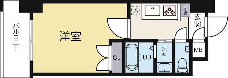 No.102CLUBORIENT 507号室 間取り