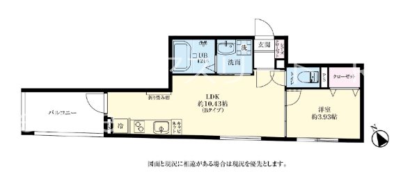 フェリシア馬出アバンサ 102号室 間取り