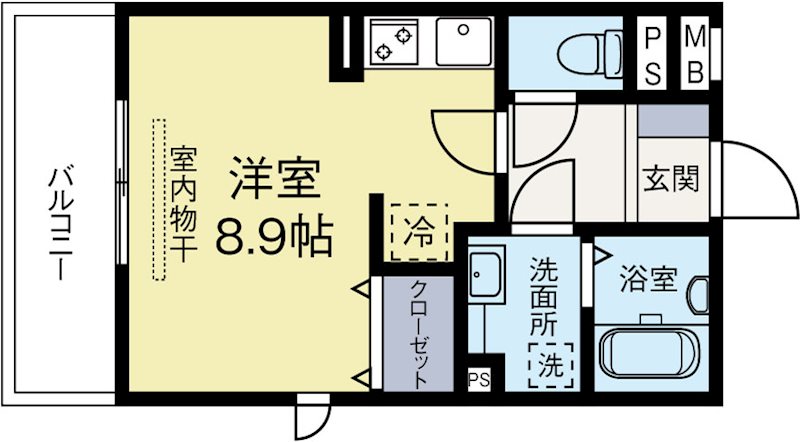 メゾンＱ 206号室 間取り