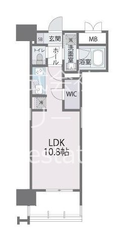 RJRプレシア百年橋 209号室 間取り