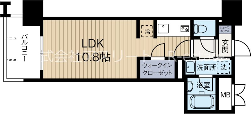 RJRプレシア百年橋 909号室 間取り