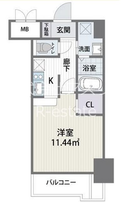 アルティザ博多駅南 1104号室 間取り