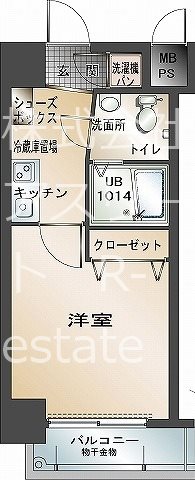 エンクレスト博多駅前 401号室 間取り