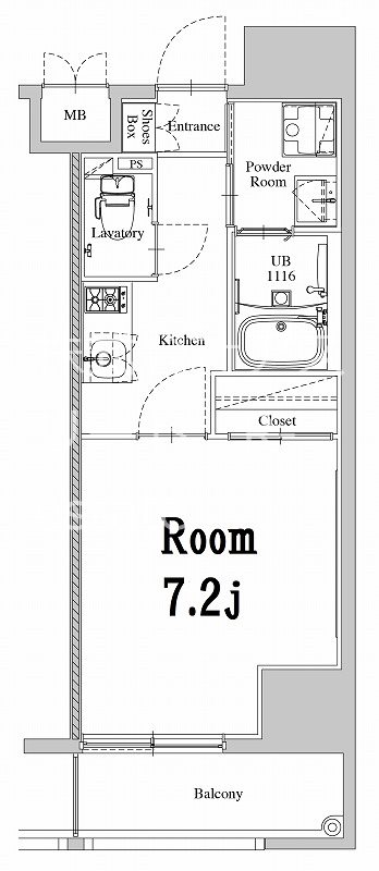 エンクレスト天神WEST 207号室 間取り