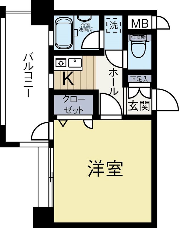 ピュアドームグラシアス大手門 808号室 間取り