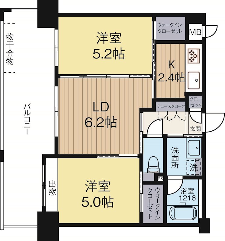 アルファシオサウスフォンテ 506号室 間取り